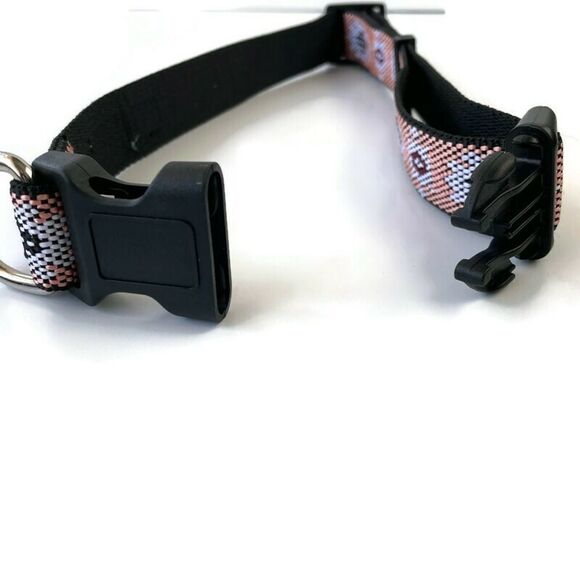 NWOT Dog Collar Cesar Millan Peach Tribal  1” wide - Picture 3 of 4